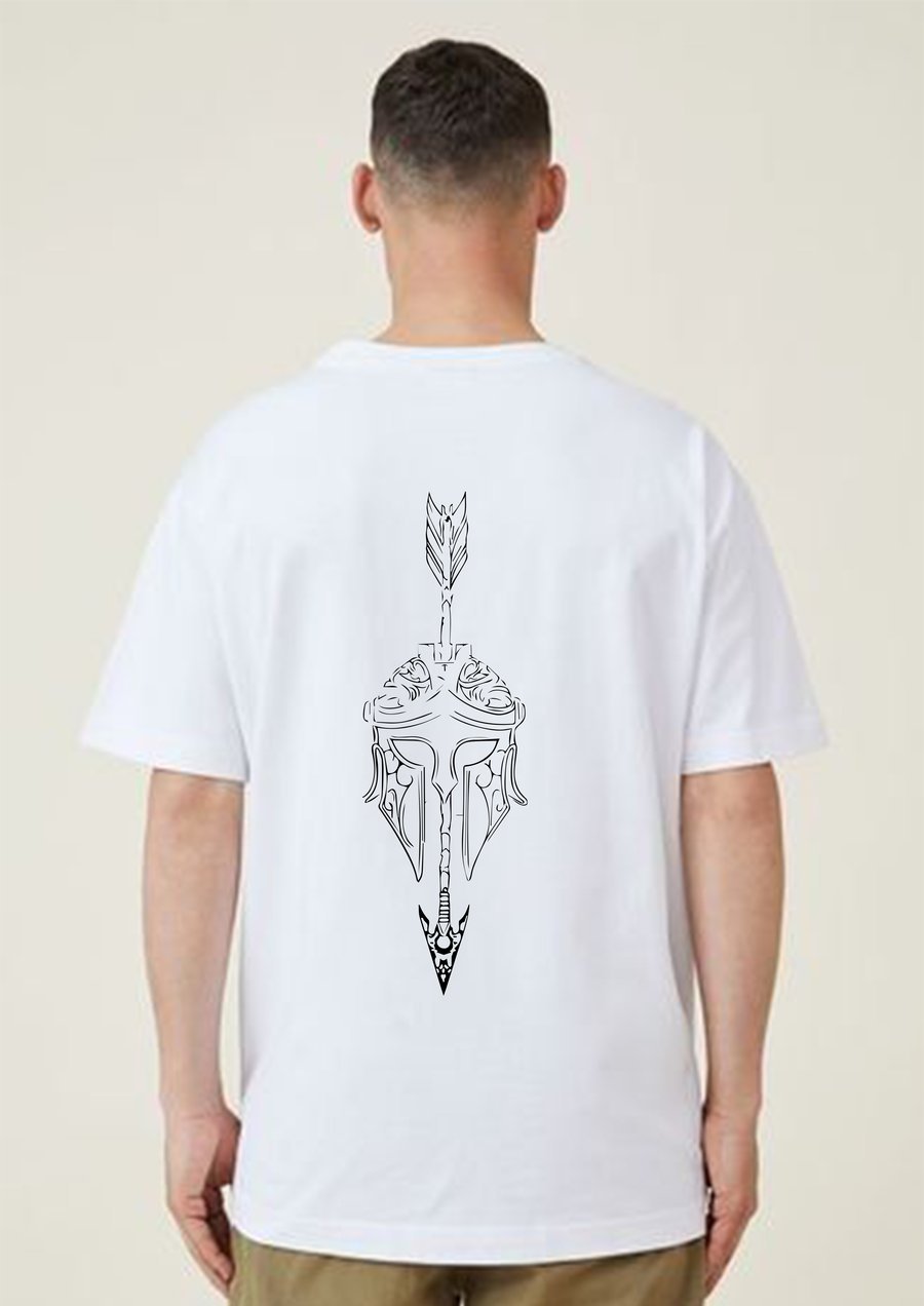 EVOXX Spartan Ink oversized tee, back print